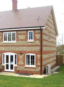 House with an Air Source Heat Pump