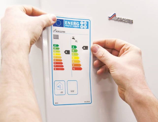 Worcester Bosch Boiler with ERP label